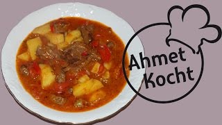 Rezept Gulasch  AhmetKocht  kochen  Folge 113 [upl. by Ayk]