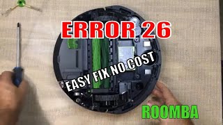 FIXED Roomba Error 26 0 No Parts Required [upl. by Ressler]