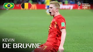 Kevin DE BRUYNE Goal – Brazil v Belgium – MATCH 58 [upl. by Roede]