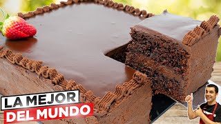 La mejor TARTA de CHOCOLATE del Mundo 😍🍫🎂mas JUGOSA FÁCIL y RICA Receta rápida  804 [upl. by Aridan]