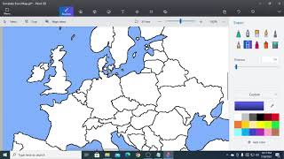 How to make maps using paint 3d [upl. by Neirad687]