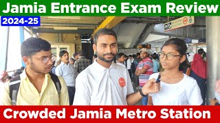 Jamia Millia Islamia Metro Station Entrance Exam Day Students Review jamia [upl. by Yorle]