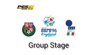 UEFA Euro 96 Group Stage Group C Matchday 2 Czech Republic vs Italy [upl. by Petronia]