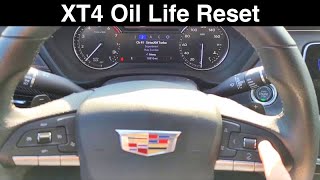 2020 Cadillac XT4 Maintenance Reset  Oil life [upl. by Hulbard]