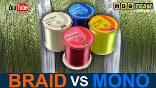 Diferencias entre monofilamento y multifilamento Monofilament vs braided [upl. by Keldah]