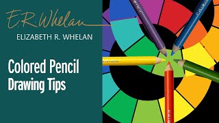 Colored Pencil Drawing Tips  artist Elizabeth R Whelan [upl. by Guinna834]