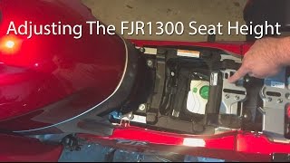 How To Adjust the Yamaha FJR1300 Seat Position [upl. by Marj]