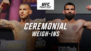 UFC Paris Ceremonial WeighIn [upl. by Eimorej]