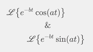 Laplace transform Damped sine and cosine wave [upl. by Aratak]