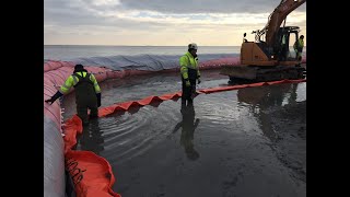 The NoFloods FlexWall  Cofferdam Project  Portable Dam [upl. by Edras]