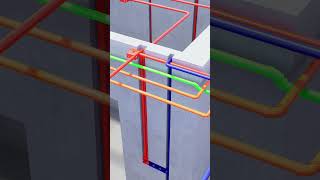 3D design of the electrical conduit and plumbing systemselectrican plumbing construction [upl. by Orapma]