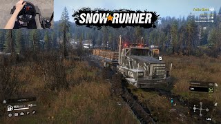 SnowRunner Phase 6  Trailer Store Mission  Logitech G29 gameplay [upl. by Celle578]