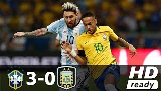 Brazil vs Argentina 30  All Goals amp Extended Highlights  World Cup 2018 10112016 HD [upl. by Mosra]