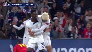 Gol de Folarin Balogun  USMNT vs Ghana  17 de Octubre 2023 [upl. by Airot]