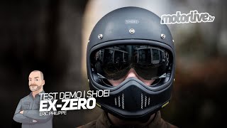 SHOEI EXZERO  CASQUE VINTAGE  TEST DEMO EQUIPEMENT [upl. by Gaspar]