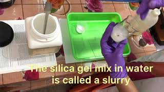 TLC Analysis  Stage 1  Silica gel Plate Preparation [upl. by Nnasor]