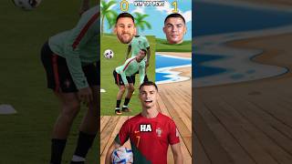 Messi and ronaldo🔥 football funny answer 😡 shrots funny cr7 football viralvideo [upl. by Sirahc]