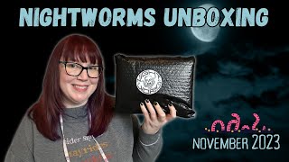 November Nightworms horror book unboxing [upl. by Ahtaga547]