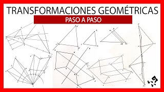 Todas las transformaciones 👍🏼 Traslación 👍🏼 simetría axial 👍🏼 simetría radial 👍🏼 giro 👍🏼 homotecia [upl. by Aivekahs]