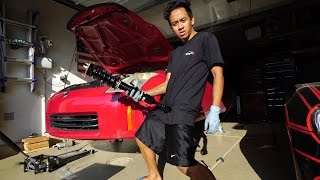 DriftSpec Coilover Install  Nissan 350Z BC Racing [upl. by Ramsey204]