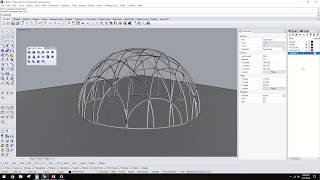 Designing domes with any pattern in Rhino 3D [upl. by Fugazy]