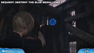 Resident Evil 4 Remake  Destroy The Blue Medallions 2 All Locations RE4 [upl. by Winer]