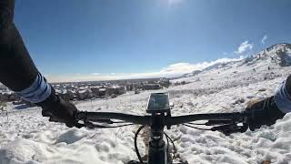 Fat biking in the sloppy stuff  Stunning North Boulder Foothills [upl. by Assirehc]