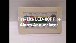 FireLite LCD80F Annunciator OverviewMini Demo [upl. by Inoj976]