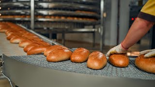 HOW ITS MADE BREAD  Automatic Production Line With High Technology Machines [upl. by Akkeber]