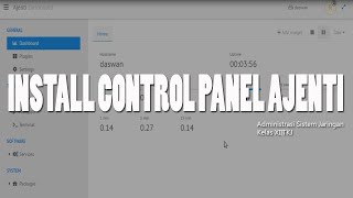 Install control panel ajenti pada debian 10 [upl. by Babby]