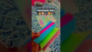 Handmade diary 🔥🎨🌚💯😍😍😍shortvideo howtomackediaryathome [upl. by Dnomzed]