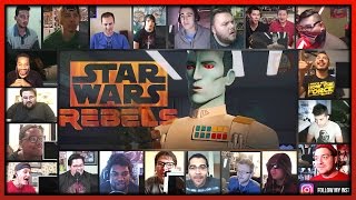 Star Wars Rebels Season 3 Trailer Reactions Mashup [upl. by Eninaej594]