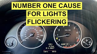 Car Headlights amp Dash Lights Flickering  Check This Top Cause First [upl. by Polloch]