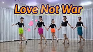 Love Not War Line Dance Beginner MJLDKOR August 2023 [upl. by Aerdnua]