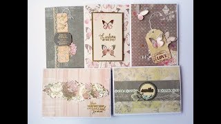 5 cards 1 paper pad  quick and easy  Eno Greeting  2 [upl. by Mill428]