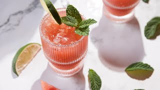 Watermelon Mint Margarita Mocktail Recipe [upl. by Monroe]