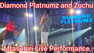 DIAMOND PLATNUMZ and ZUCHU Mtasubiri Live Performance on Stage in Dubai 🇦🇪 2024 [upl. by Nemrac]