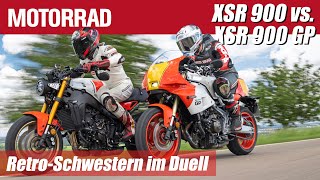 Yamaha XSR 900 vs Yamaha XSR 900 GP  Vergleich der japanischen RetroSchwestern [upl. by Arrekahs60]