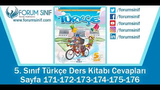 5 Sınıf Türkçe Ders Kitabı 171172173174175176 Sayfa Cevapları KOZA Yayınları [upl. by Camala]