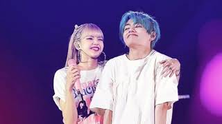 V BTS and LISA BLACKPINK moment is so cute BY TAELICE [upl. by Ativel480]