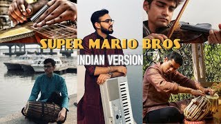 Super Mario Bros Theme MusicFIRST EVER Indian Classical Version [upl. by Bravar]