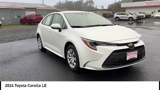 2024 Toyota Corolla New Wind Chill Pearl BLACK FABRIC NEWPORT OREGON PREOWNED TOYOTA NEW Corolla D [upl. by Flyn211]