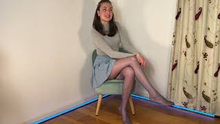 Shiny Cecilia de Rafael Eterno Pantyhose  Shiny Sheer 15 Denier Tights Review amp Try On [upl. by Rustie]