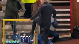 Jose Mourinho Reaction And Celebration To Fellaini Goal [upl. by Elime]