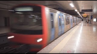 Portugal Lisbon metro ride from Ameixoeira to Senhor Roubado [upl. by Idnek576]