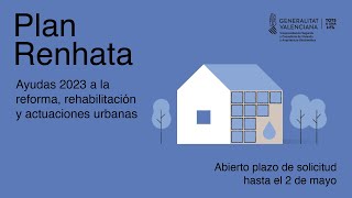 Plan Renhata  Ayudas 2023 a la reforma rehabilitación y actuaciones urbanas [upl. by Edyth]