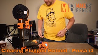 Clearing Plugged Hot End Prusa i3 [upl. by Llednohs]