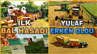 BÜYÜK YATIRIM YAPTIĞIMIZ ARILARDAN İLK MAHSULÜ ALDIK  FARMING SIMULATOR 22 55ragnar fs22 foryou [upl. by Ddarb]