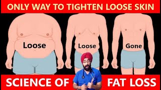 How to get rid of Loose Skin after Weight loss  Science of Fat Loss 5  DrEducation Hindi Eng [upl. by Bohannon]