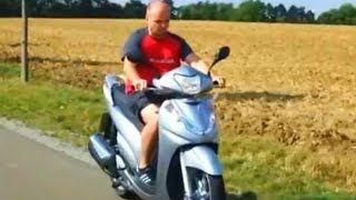 New Honda SH 300 i Scooter Test Drive  Germany [upl. by Acissehc]